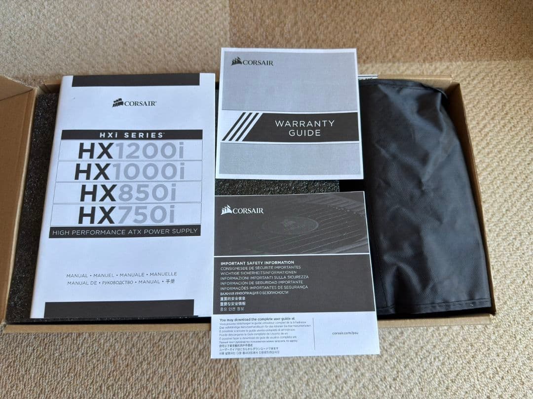 Corsair HX1000i 1000W 電源ユニット