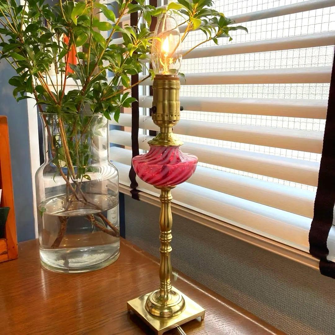 フェントン（ダイヤモンド）1940年　ランプスタンド　オパールセント