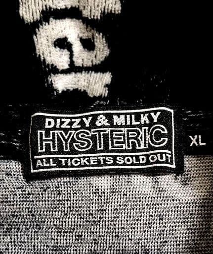 ヒステリックグラマー パーカー XL 黒/白