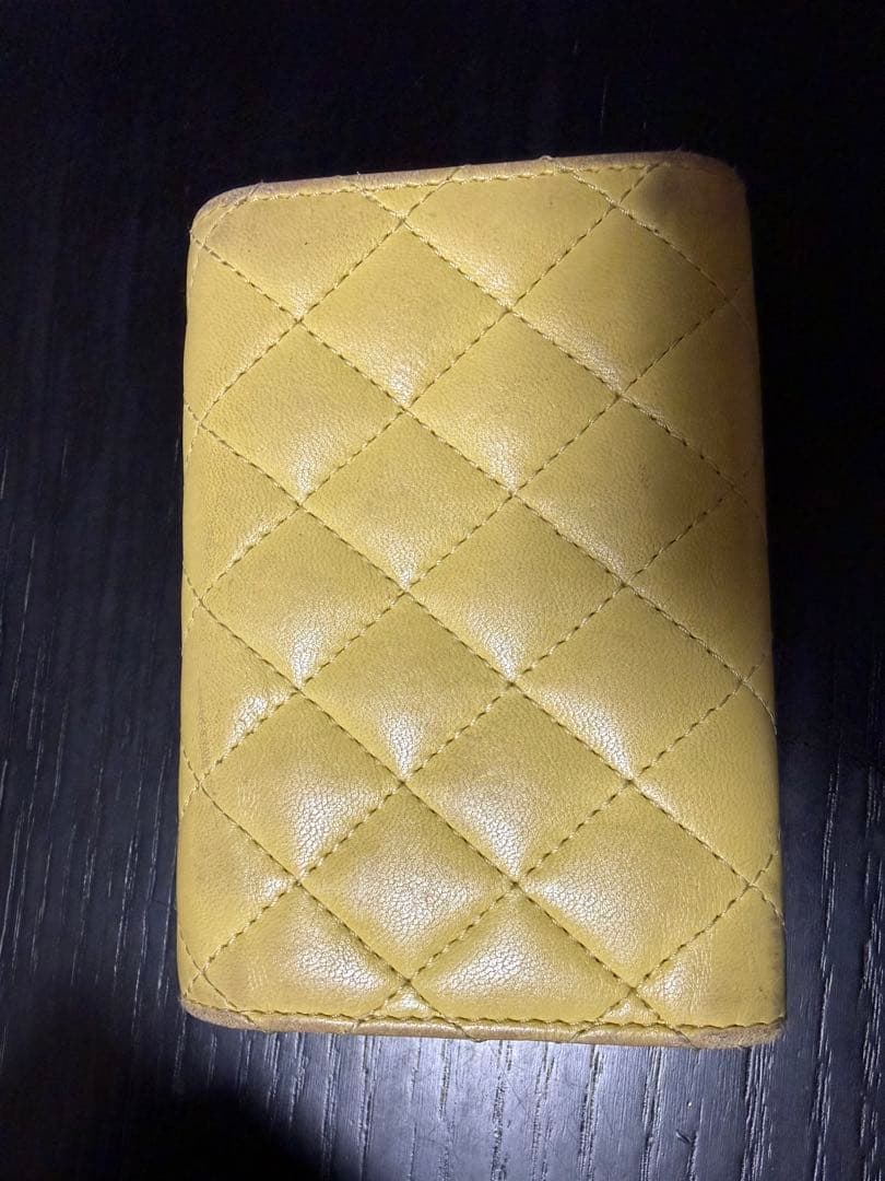 CHANEL ボーイシャネル ミニウォレット ケース イエロー　ミニ財布