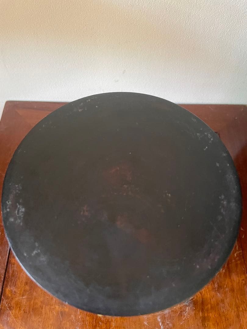 中国清代乾隆年製 紫檀笔筒 诗文宝石嵌め古董品重1.2kg