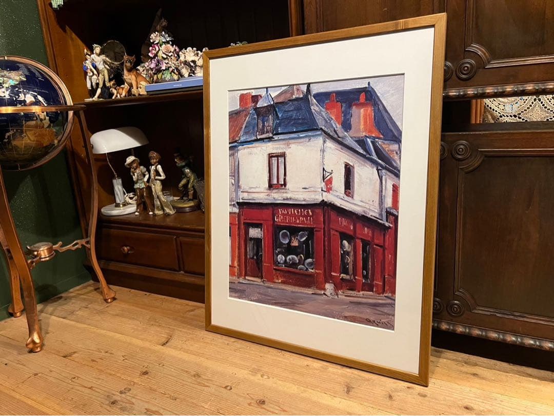 荻須高徳 ブティック 額縁 アート インテリア
