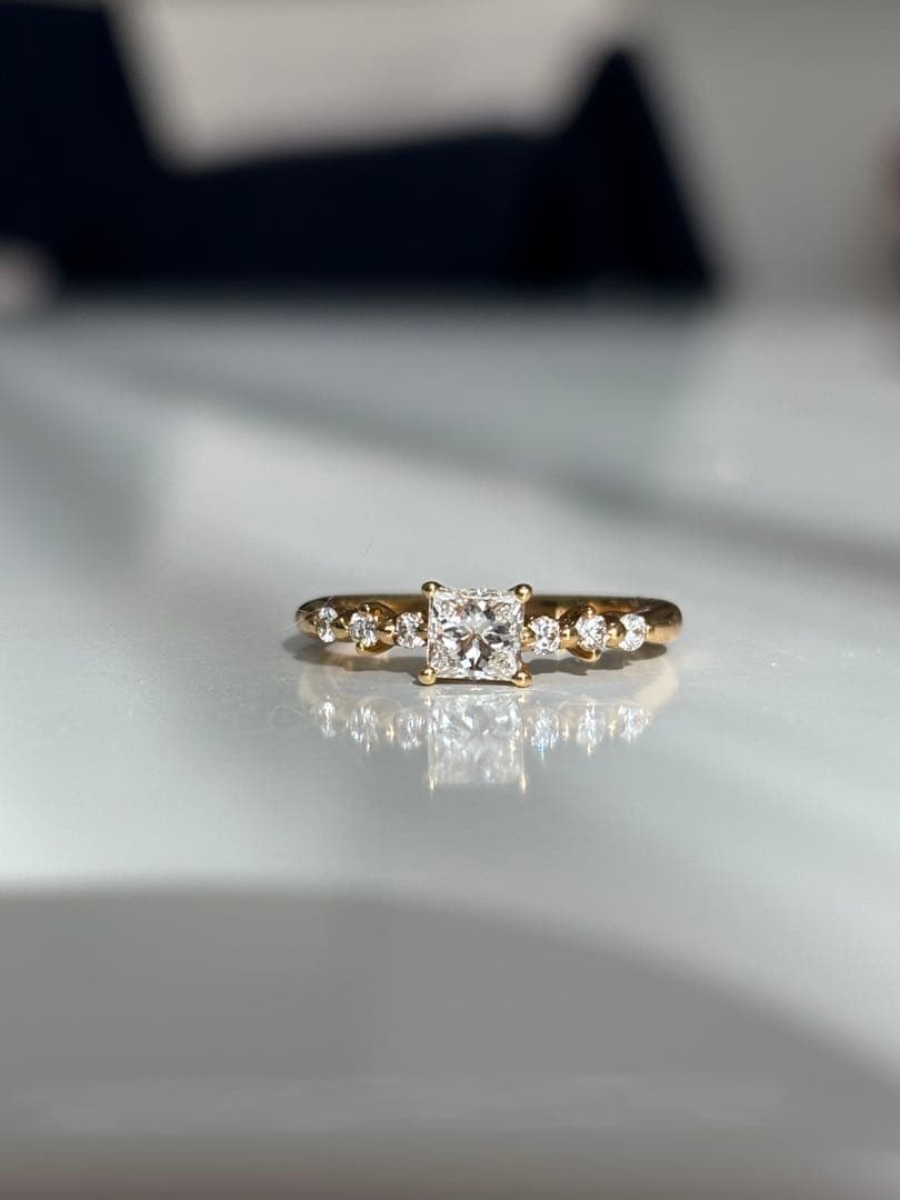 K18 0.41ct ダイヤモンド リング 9号