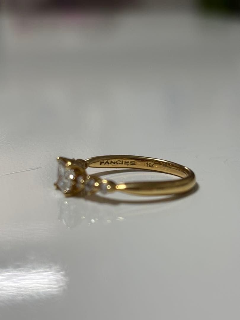 K18 0.41ct ダイヤモンド リング 9号