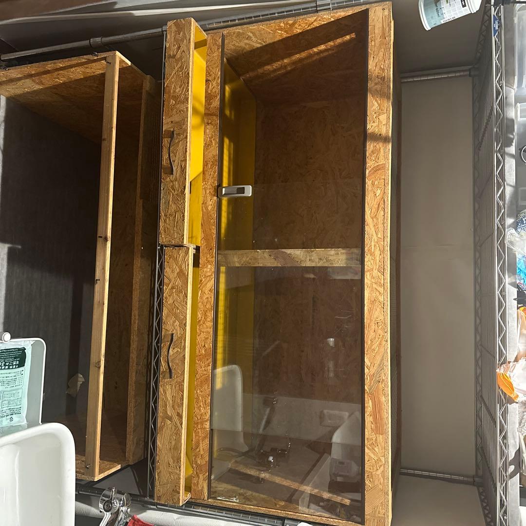 引き取り限定　自作　爬虫類ケージ　引き出し仕様