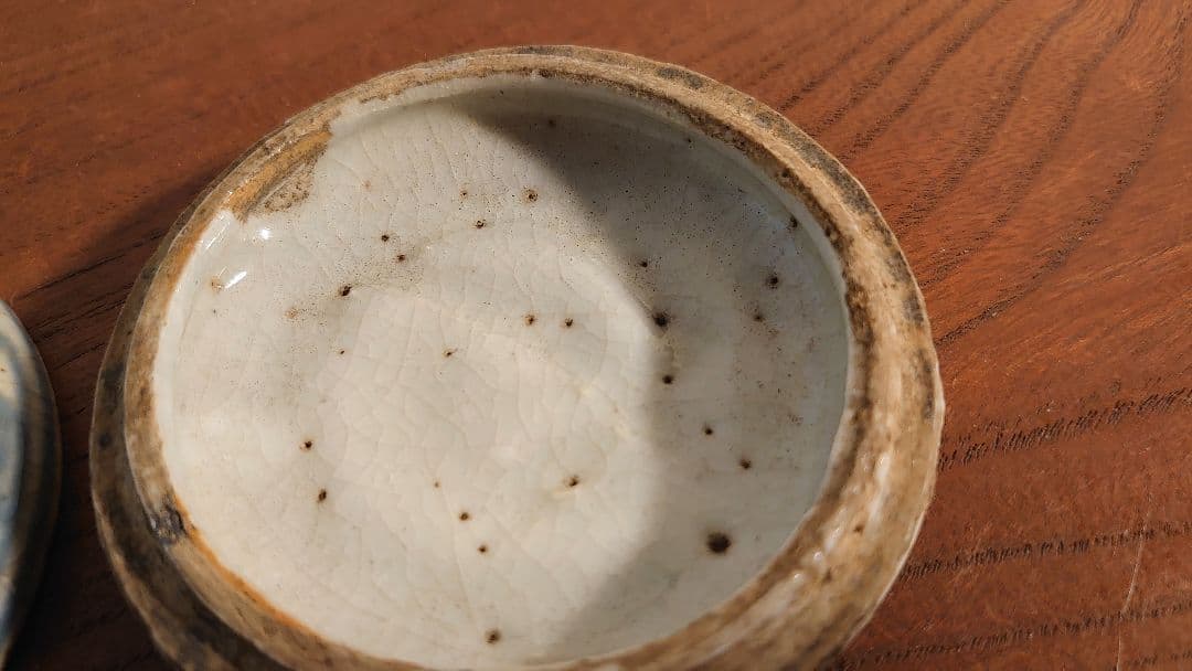 古伊万里　伊万里　李朝　朝鮮陶器　香合　茶道具　アンティーク伊万里　染付　１客