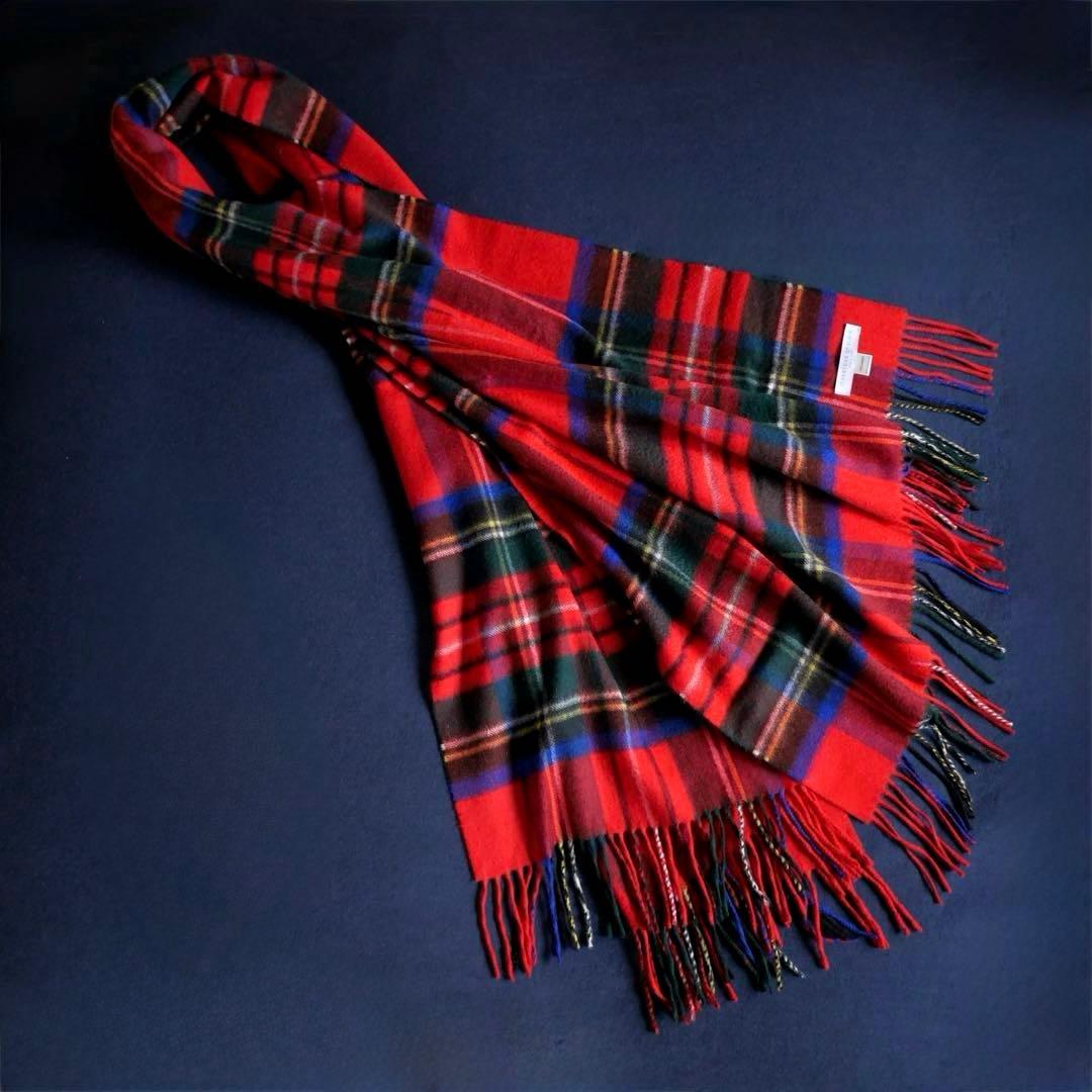 ジョンストンズ JOHNSTONS OF ELGIN 大判カシミヤ マフラー