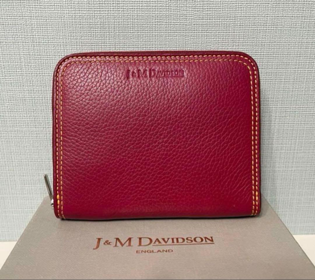 【未使用】J&M DAVIDSON ラウンドジップカードケース