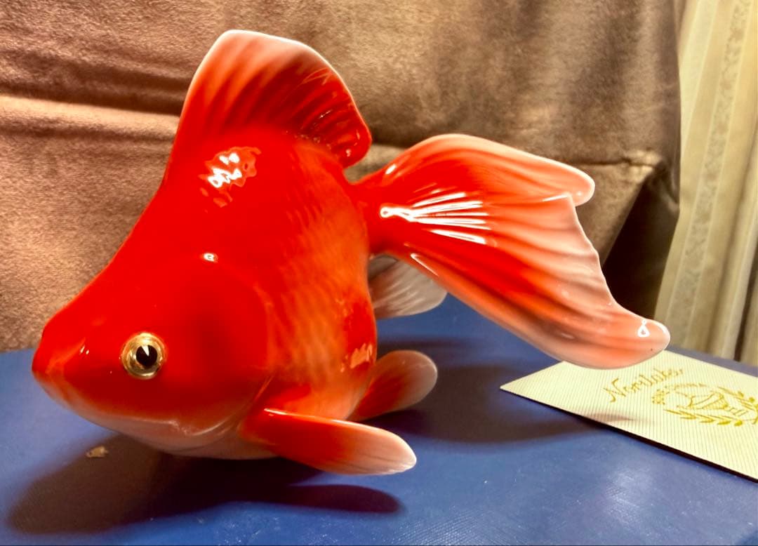 Noritake ノリタケ 金魚（大）置物 オールドノリタケ 極美品 外箱