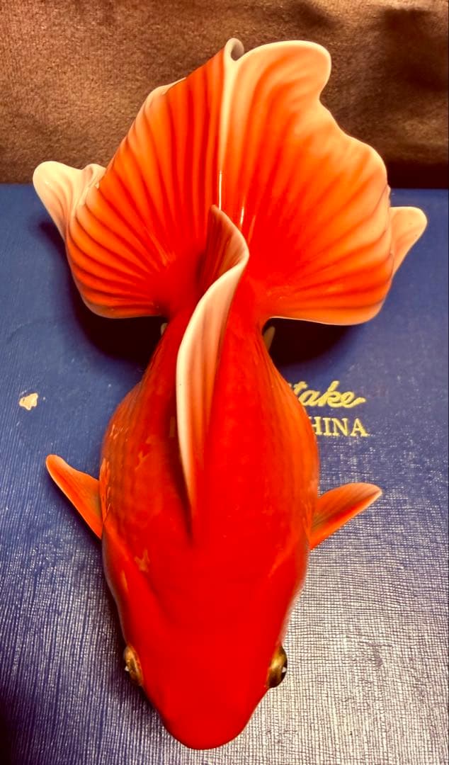 Noritake ノリタケ 金魚（大）置物 オールドノリタケ 極美品 外箱