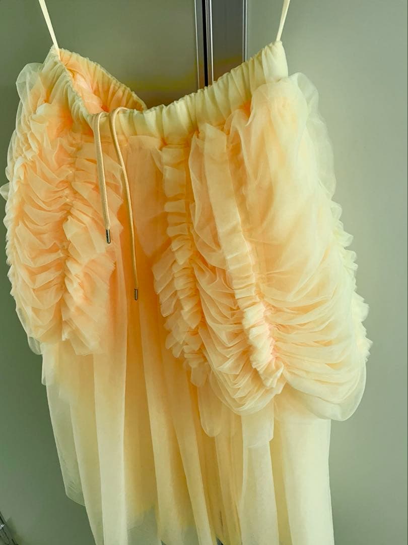 【noir kei ninomiya】 YELLOW チュール スカート