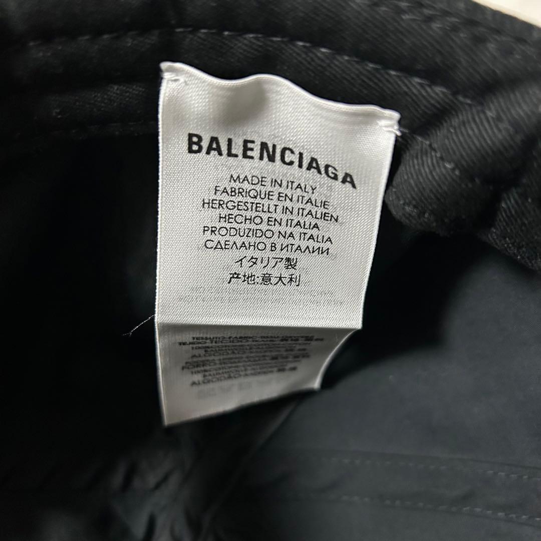 バレンシアガ　BALENCIAGA ベースボールキャップ　帽子　ブラック　黒