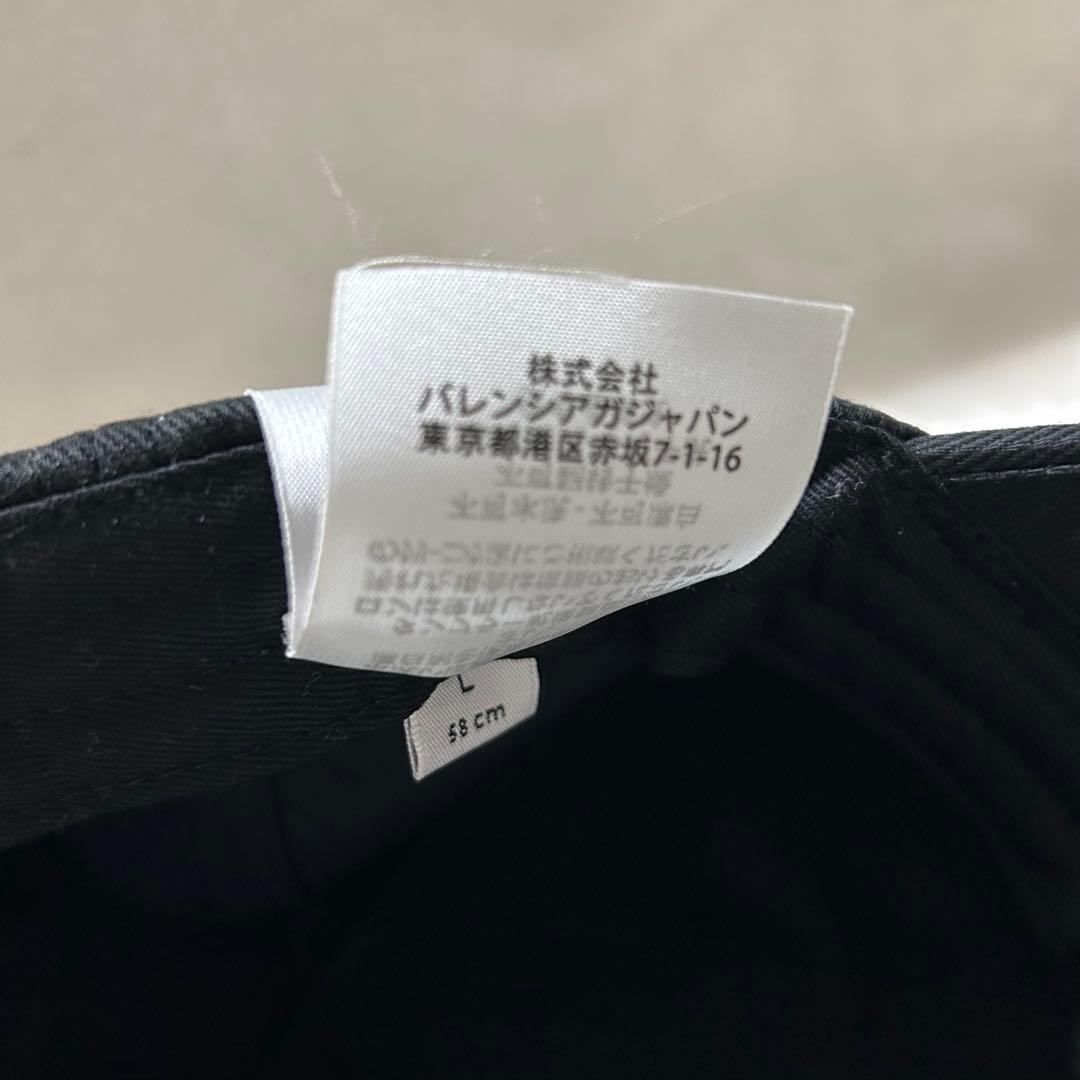 バレンシアガ　BALENCIAGA ベースボールキャップ　帽子　ブラック　黒