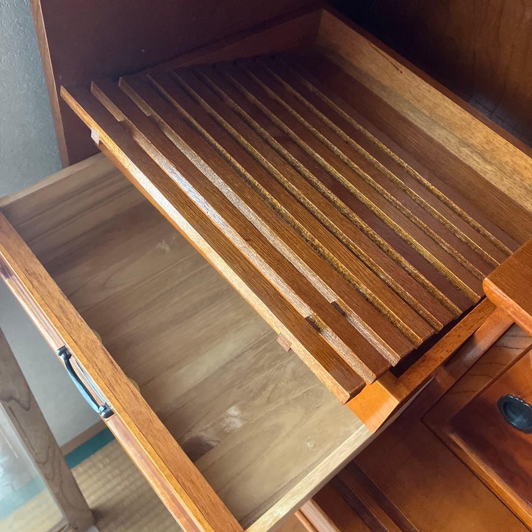 【最終値下】水屋箪笥 飾り棚 木製 和家具 茶棚 茶箪笥 アンティーク