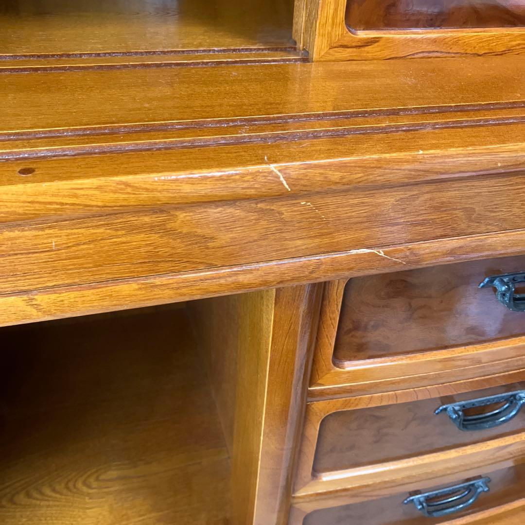 【最終値下】水屋箪笥 飾り棚 木製 和家具 茶棚 茶箪笥 アンティーク