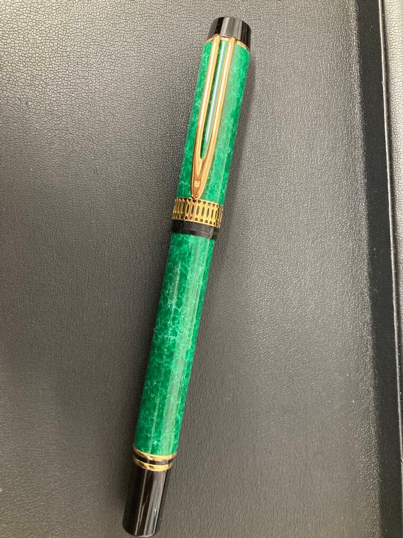 WATERMAN 緑色 万年筆 専用ケース付き