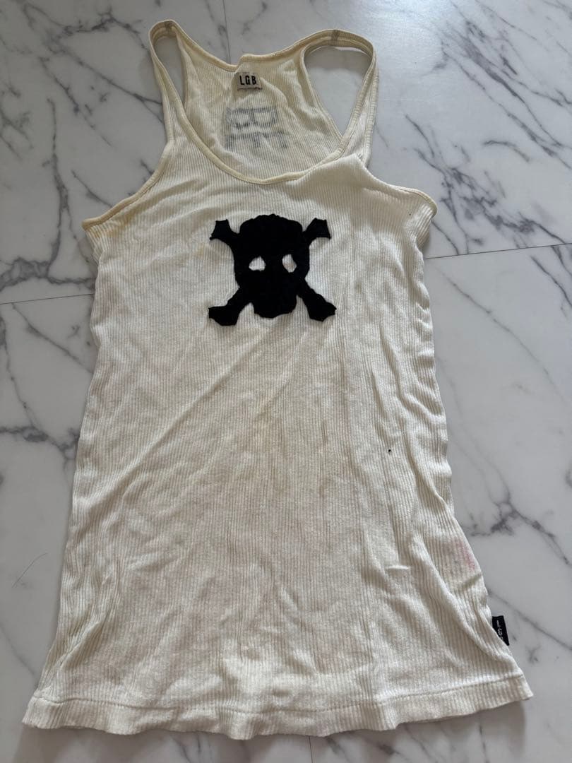 LGB スカルプリント タンクトップ　レディース1