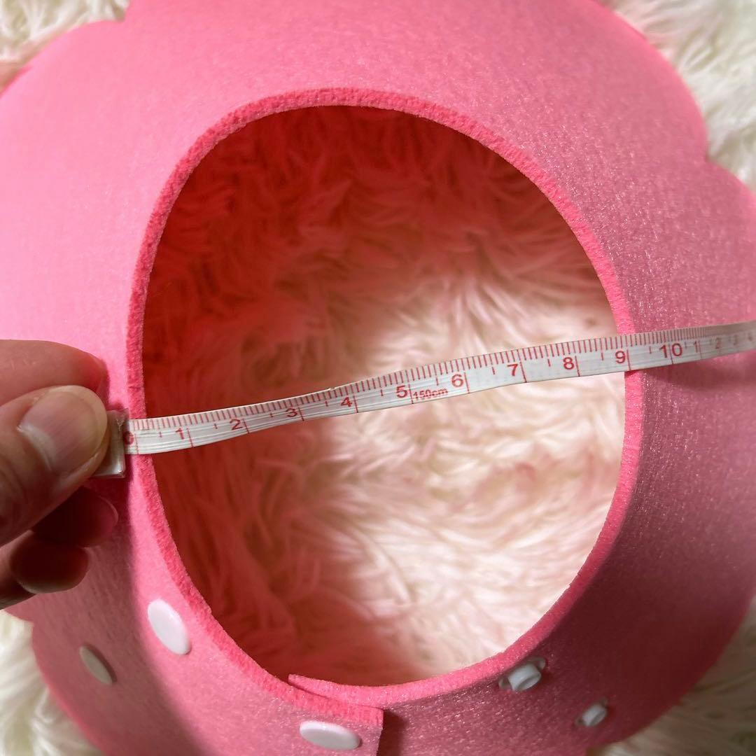 猫 犬 エリザベスカラー やわらかい フェルト ピンク 子猫 子犬 爪切り