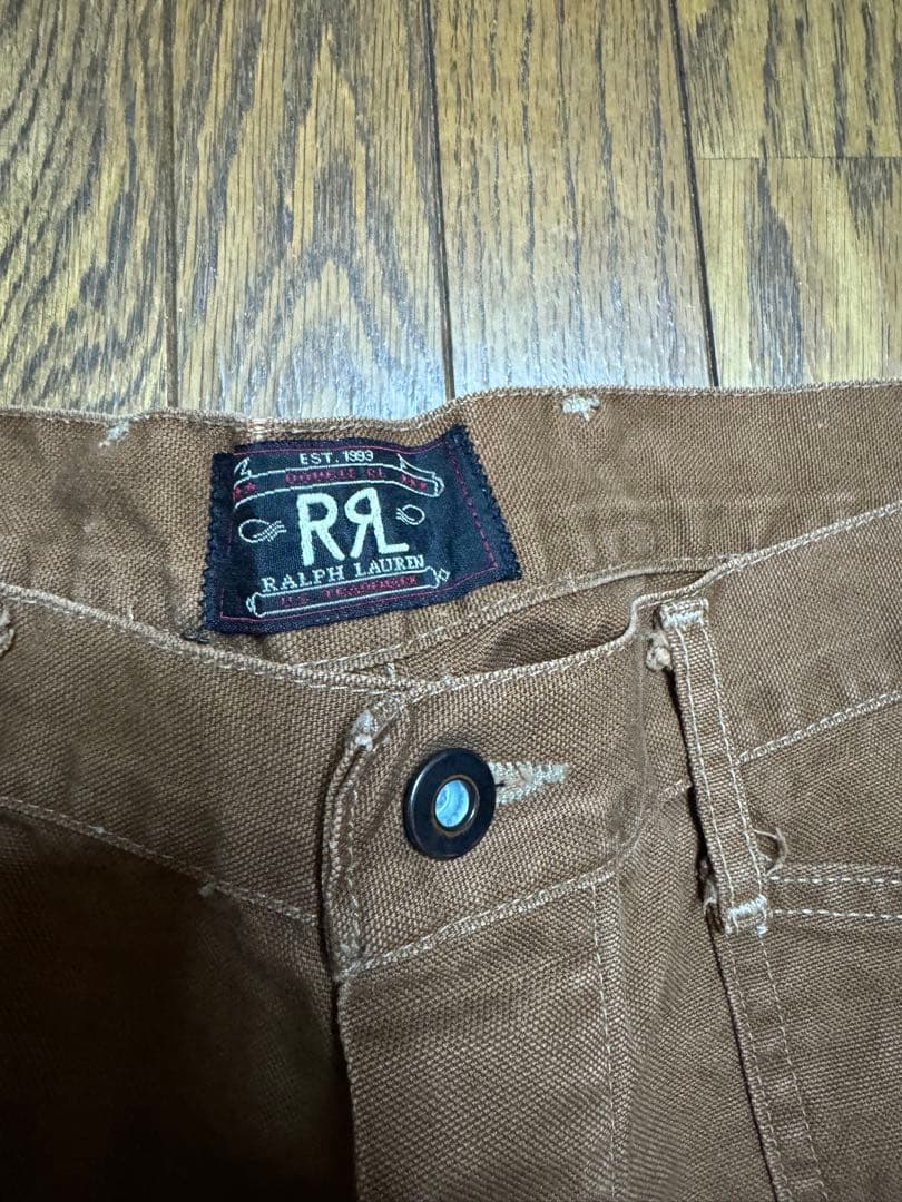 RRL 三つ星タグ　ブラウンダック ワークパンツ madeinUSA