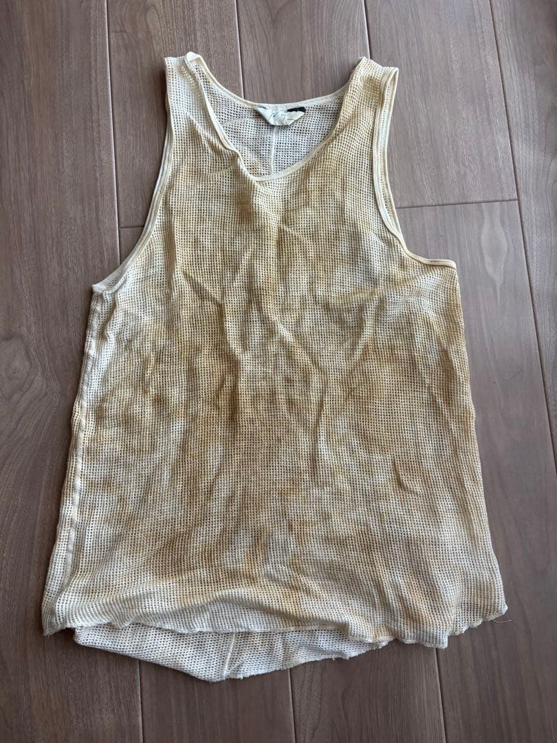 ANCELLM　DYED MESH TANK TOP