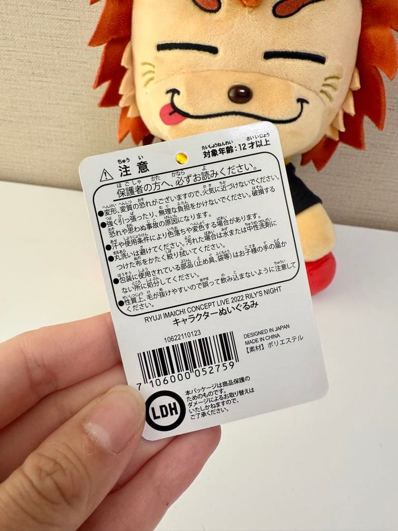 タグ有り！今市隆二　ライジー　受注生産　ぬいぐるみ　ライジー用Tシャツ付