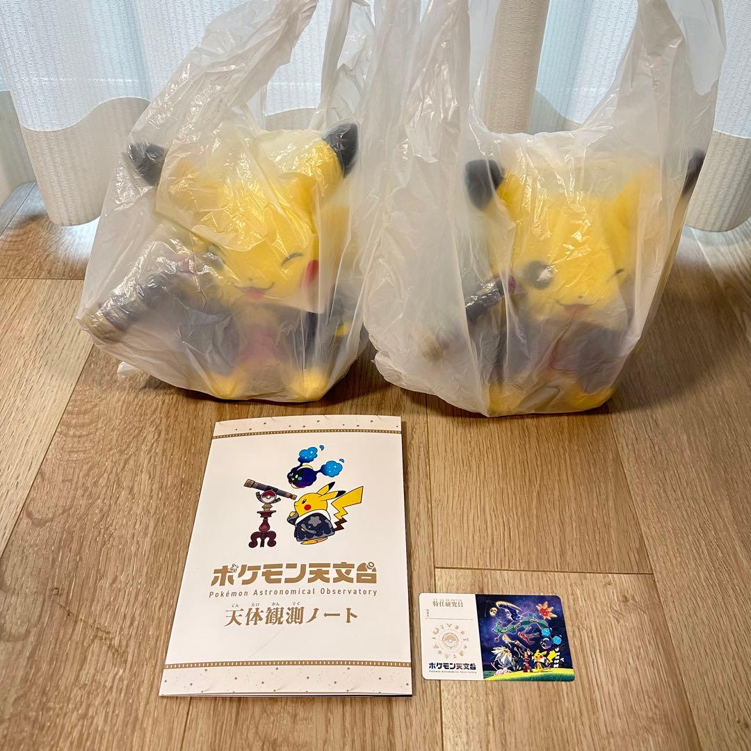 新品★ポケモン天文台　限定　 ほしぞらピカチュウ　ぬいぐるみ 2体セット
