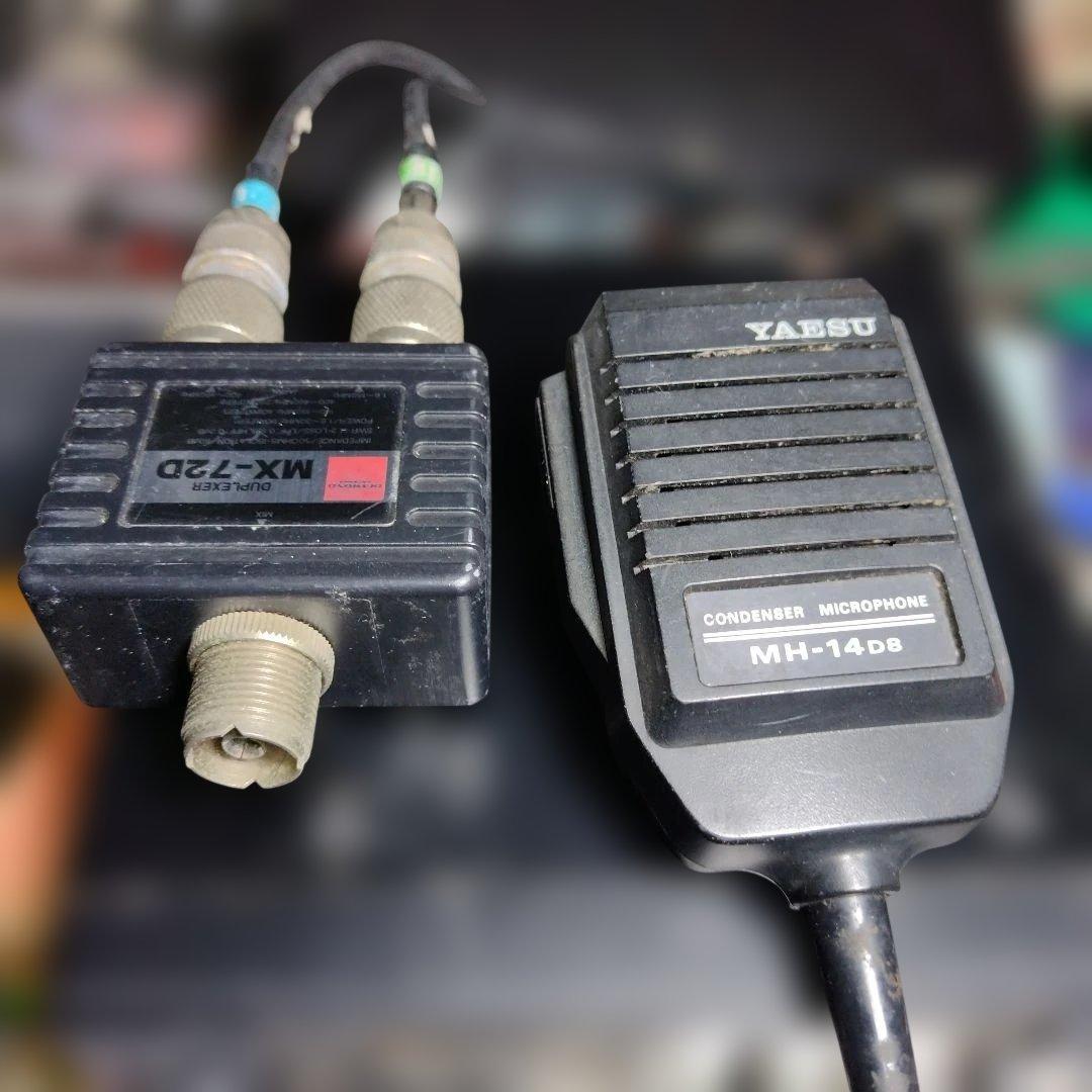 YAESU FT-4700 デュアルバンドマイク、コード、デュプレクサー