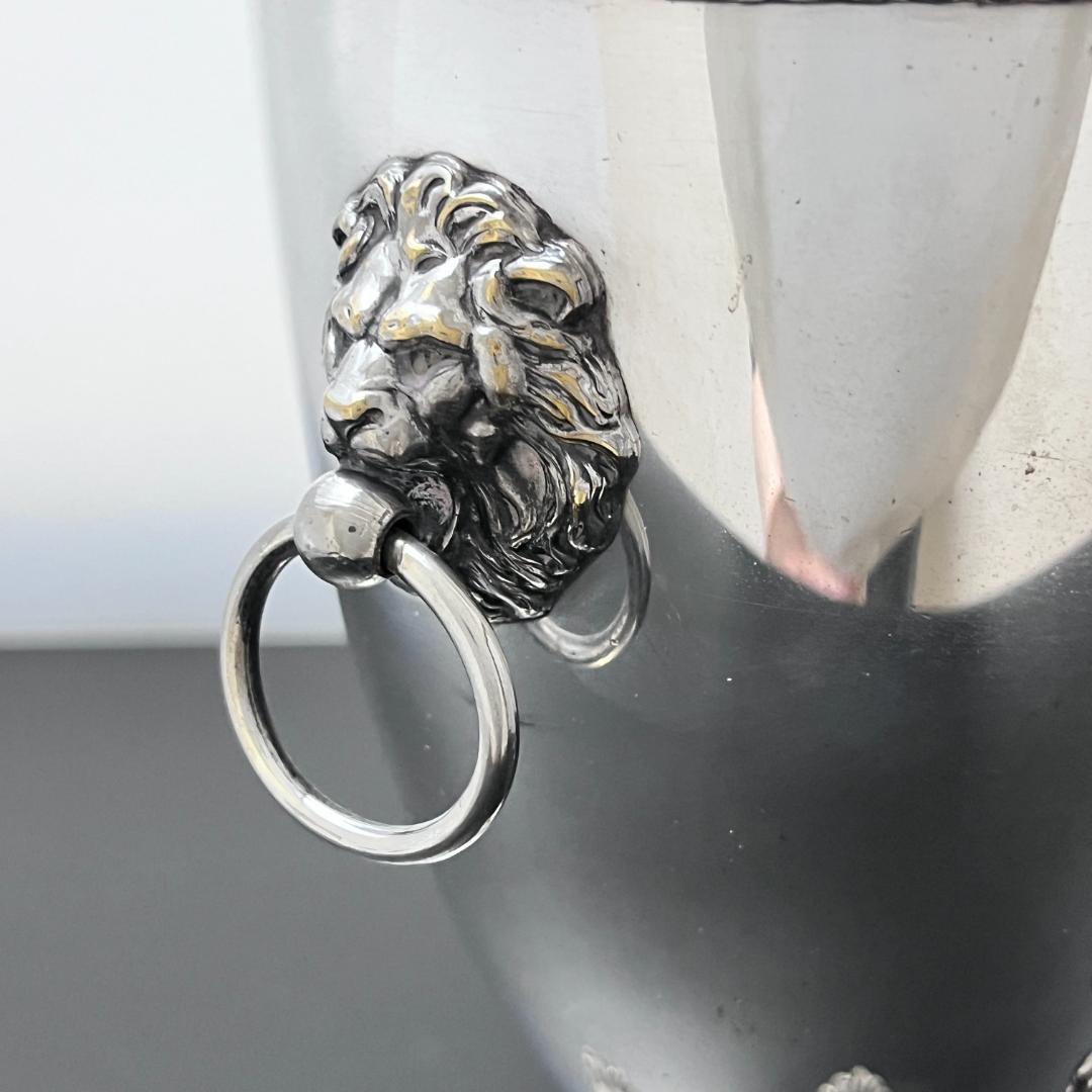 【Friedman Silver Co】 ライオンのサモワール  小型サーバー