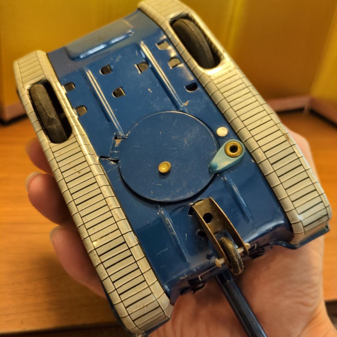 米澤玩具 ヨネザワ マリンタンク 青い戦車 ブリキ 電池式 動作品 希少 レア