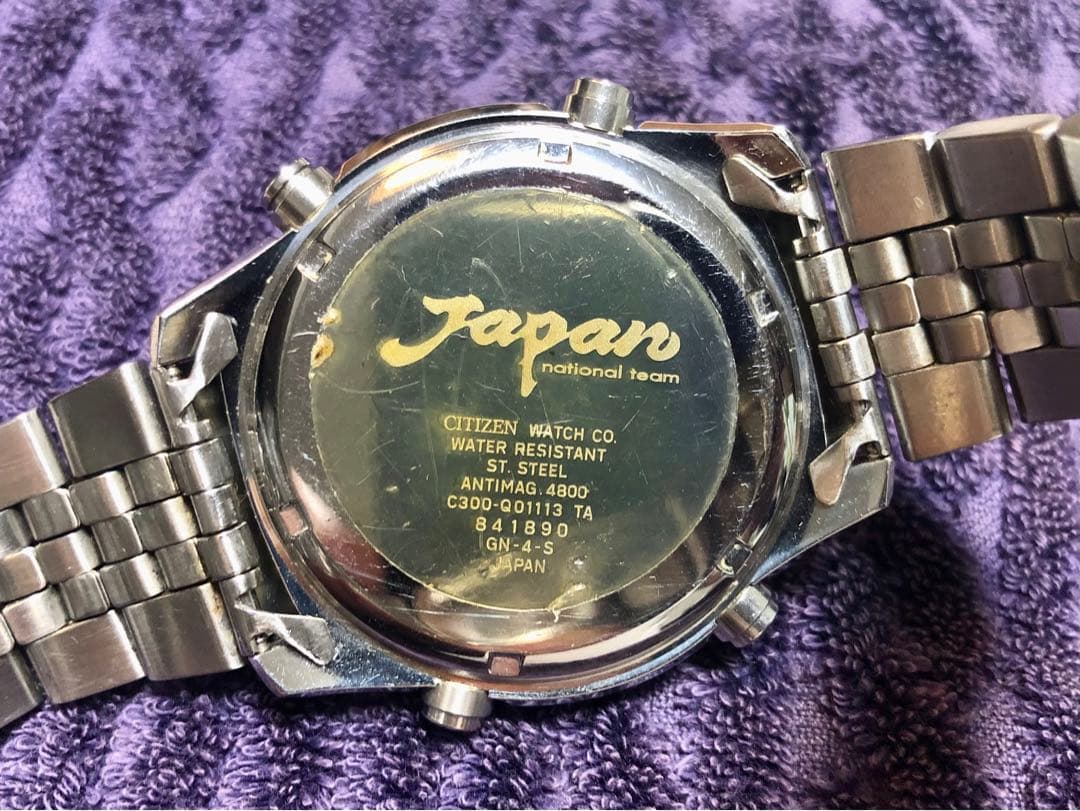 ケース付CITIZENシチズン プロマイスター サッカー日本代表（1996年）