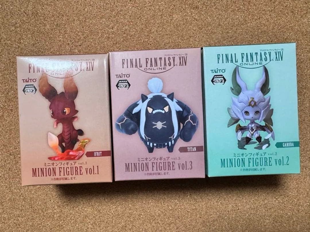 【未開封】FINAL FANTASY XIV ミニオンフィギュア 3種セット