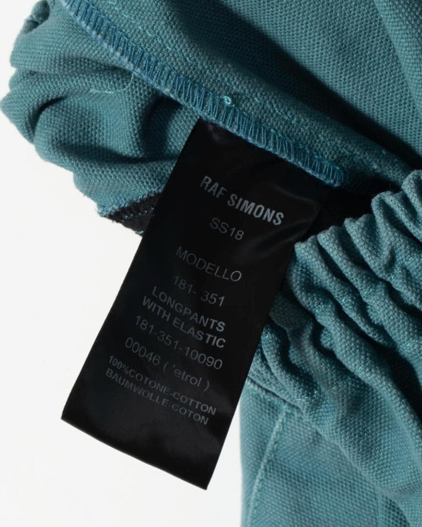 RAF SIMONS 18SS ダックキャンバスサルエルパンツ