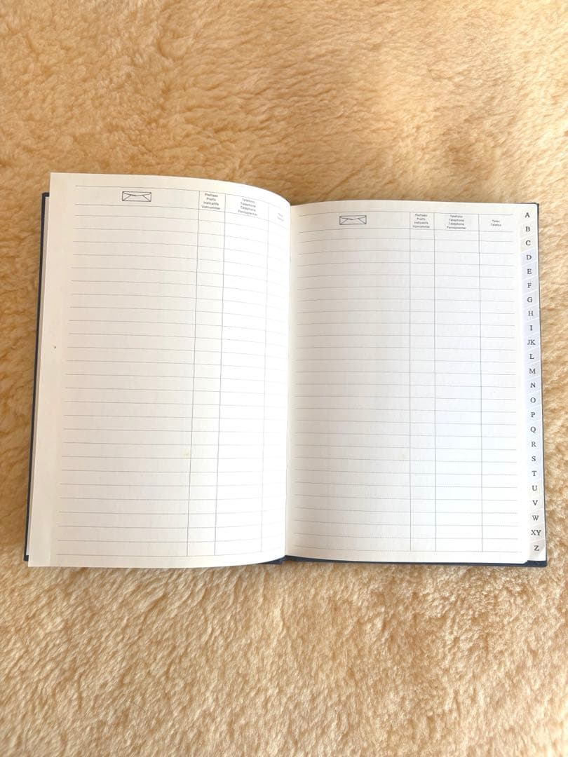 銀プレートのアドレス帳　イタリア　老舗Casa dell’Argento社製