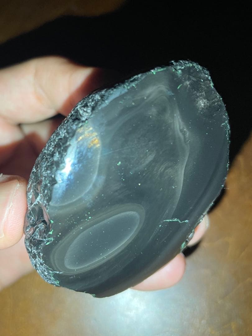 研磨品　十勝石玲瓏　金虹　ゴールデンレインボーシラー