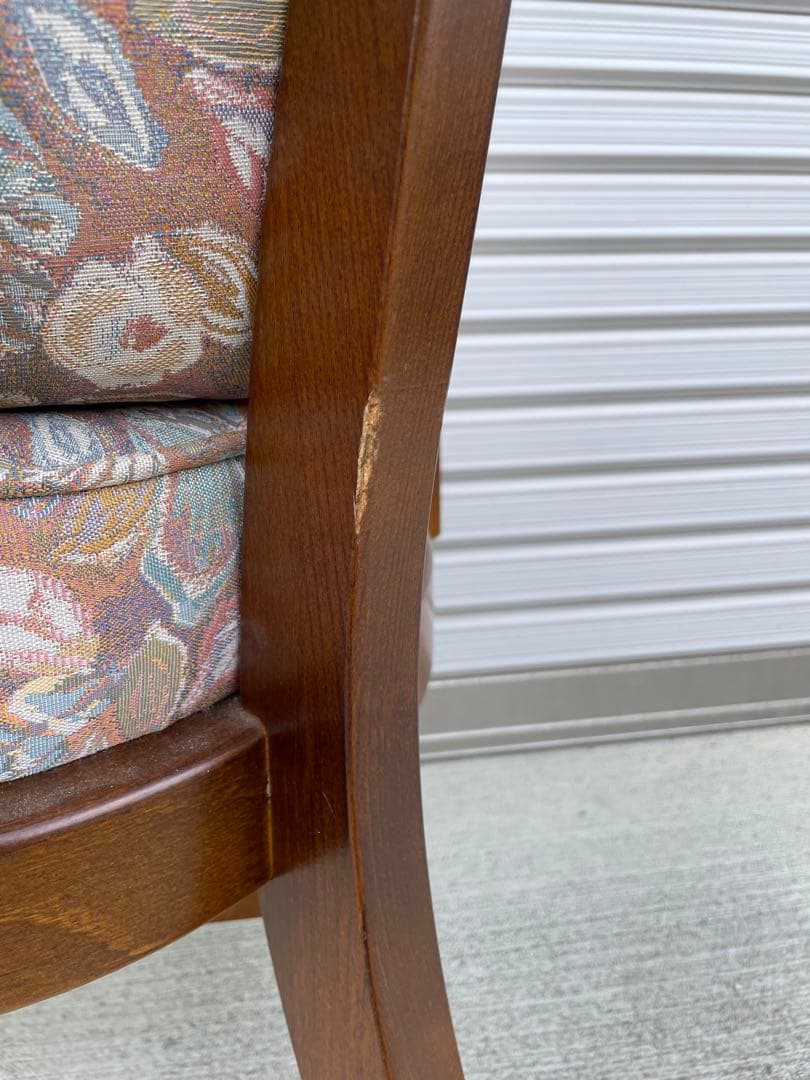 カリモク　ダイニング　アームチェア　キャスターつき　②