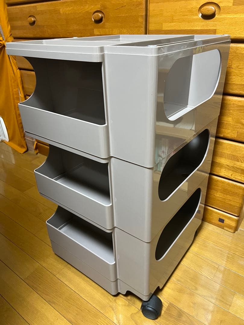 ボビーワゴン　3段5トレイ　クミンカラー