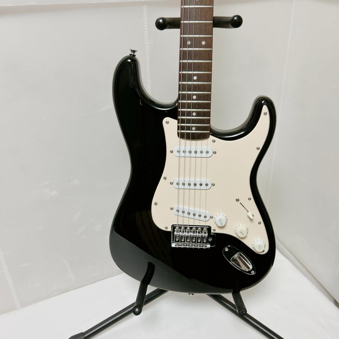 美品 Squier スクワイヤー ストラトキャスター バレット ブラック 黒