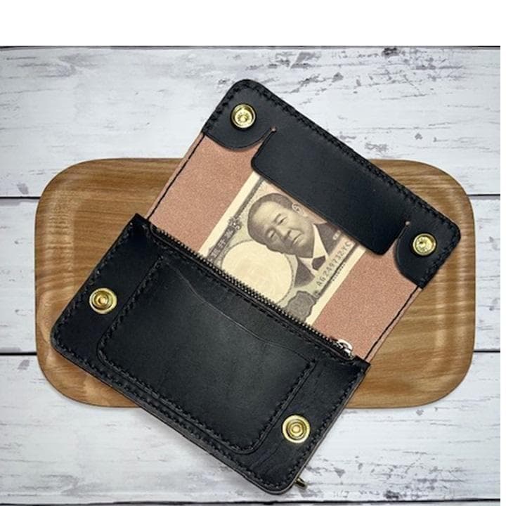 I'm baller ④ミドルトラッカーウォレット/ホック真鍮小判カン真鍮