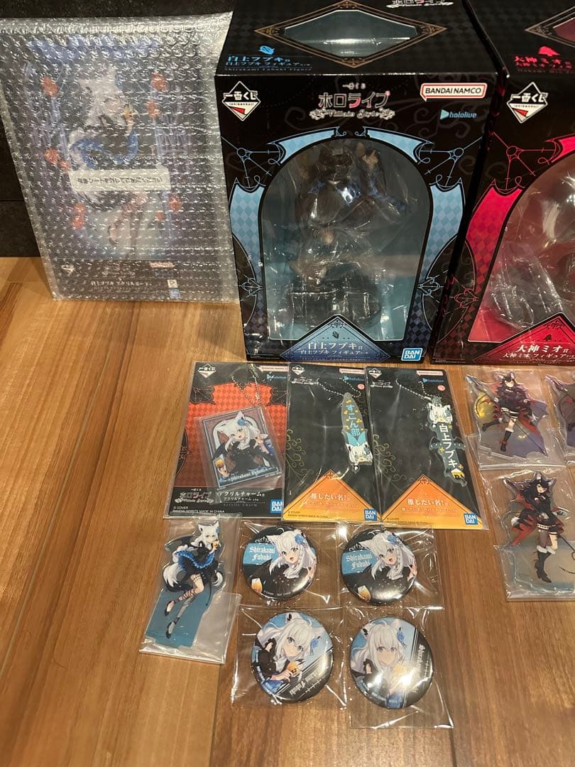 一番くじ ホロライブ 白上フブキ 大神ミオ フィギュア セット