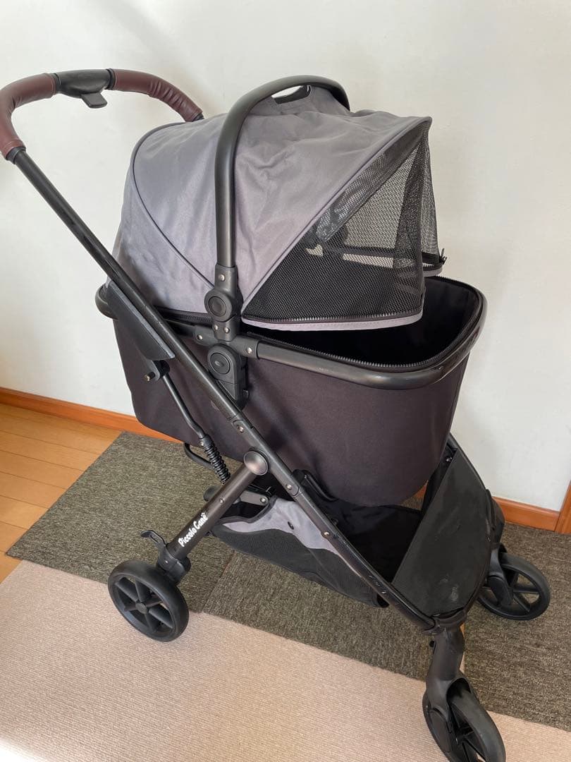 Piccolo Carie ペットカート グレー/ブラック