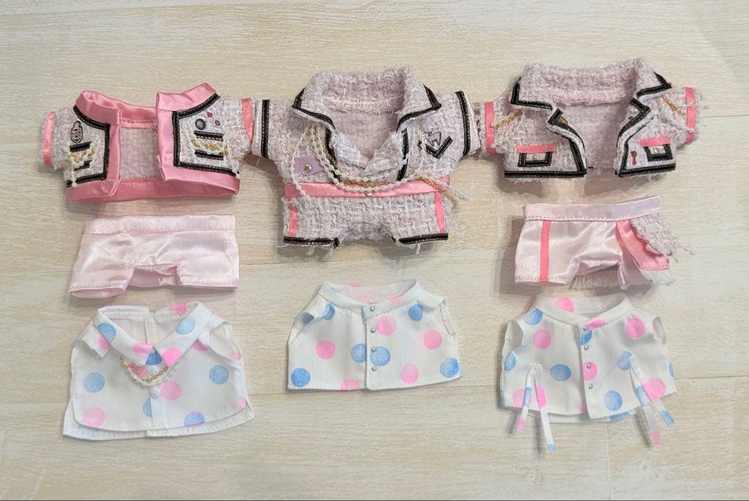 【オーダー】ぬい服　ピンクツイード　大橋さん西畑さん大西さん