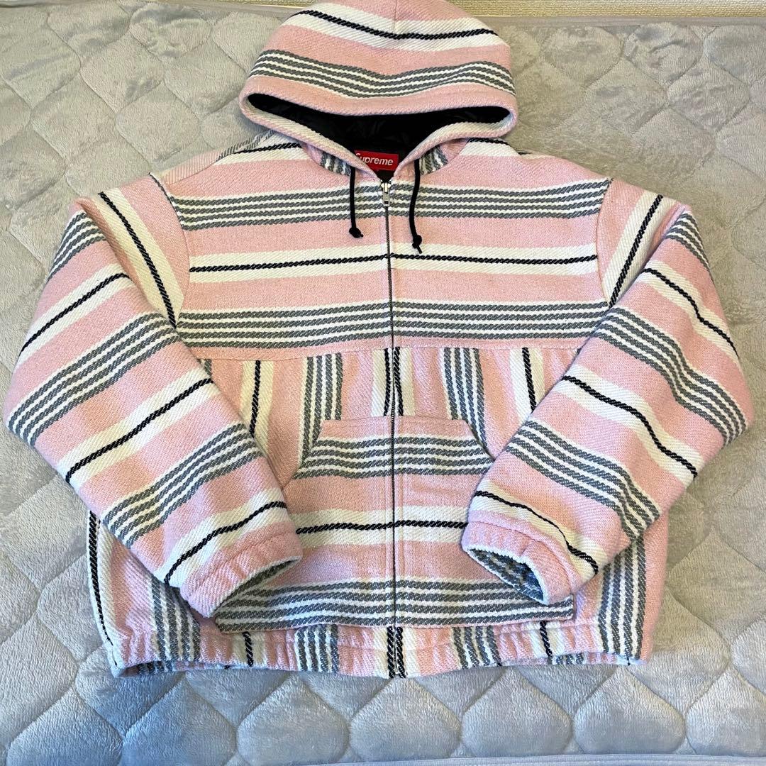 ジャケット・アウター Supreme Woven Stripe Hooded Jacket