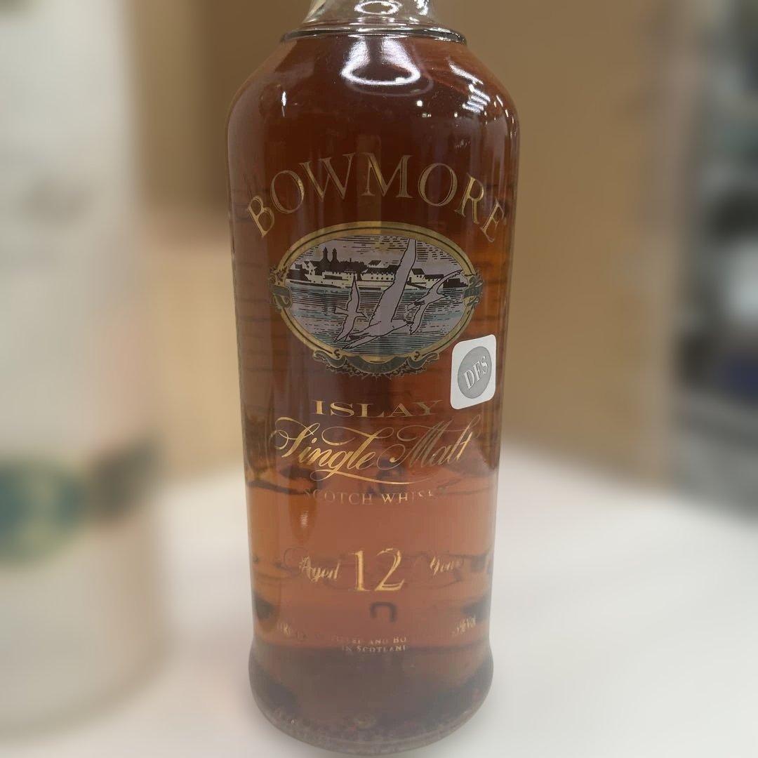 6399【未開栓】BOWMORE ISLAY 12年 1000mL グラス付き