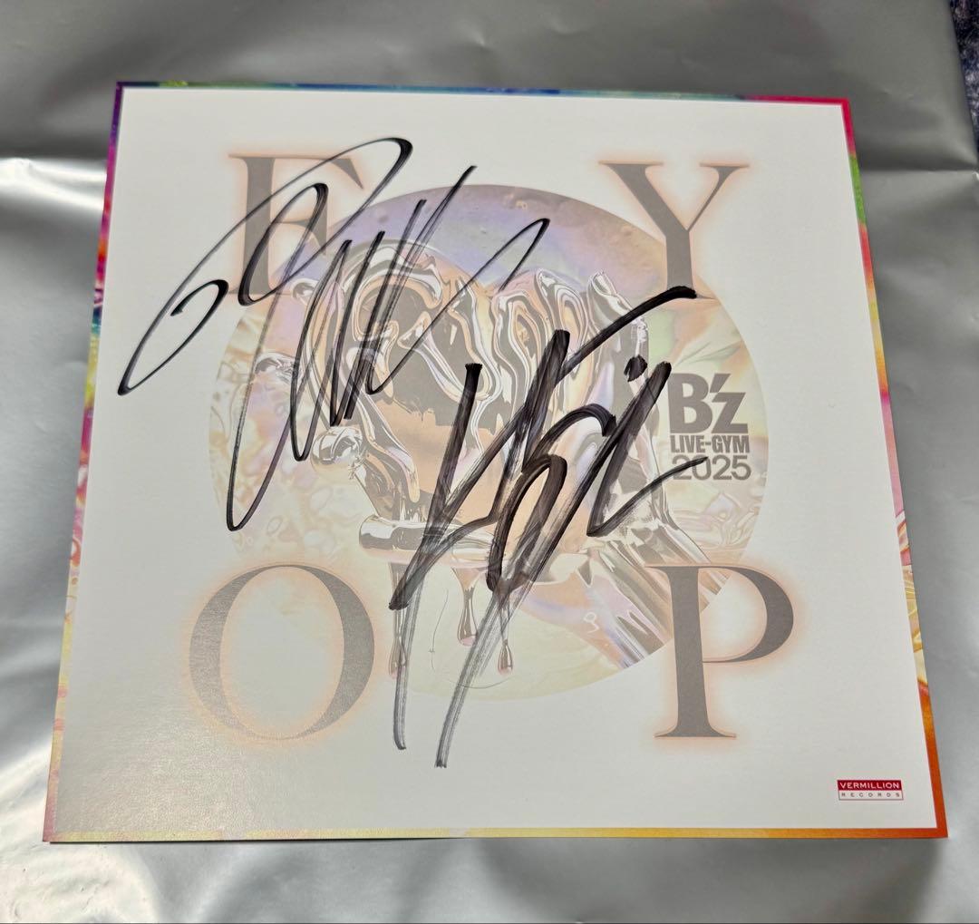 B'z LIVE-GYM 2025 FYOP 直筆サイン色紙
