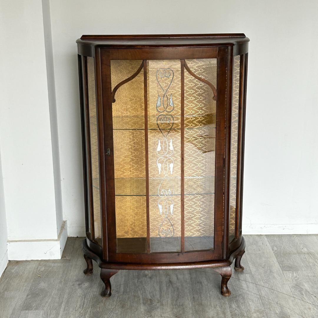 イギリス アンティーク家具 ディスプレイ キャビネット 1930年頃 772A