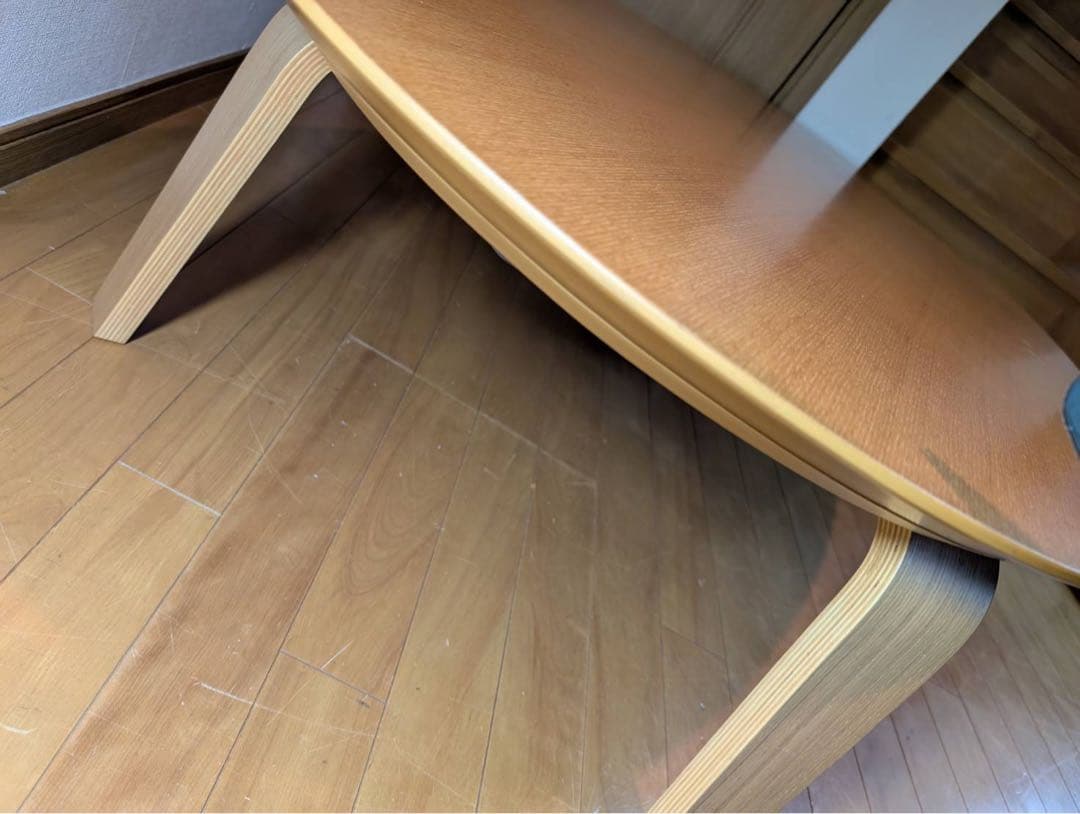 ■送料込■無印良品 木製楕円こたつ 曲木脚 フラットヒーター 暖房器具