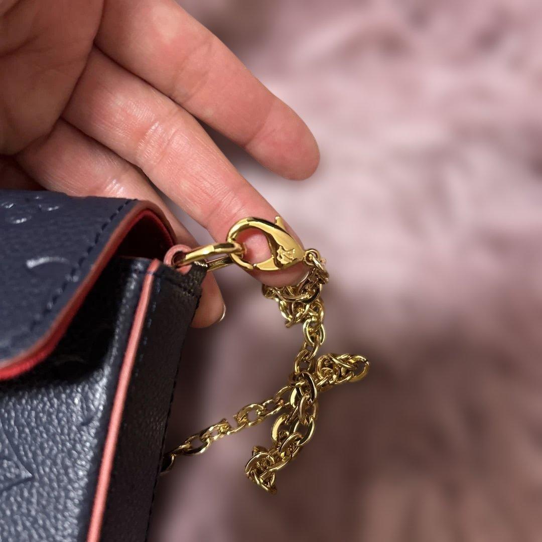 ルイヴィトン チェーンウォレット フェリシー アンプラント マリーヌ新品同様