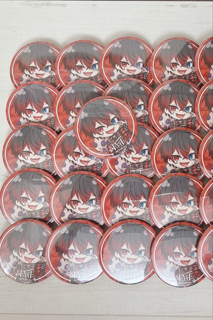 みくるページ アンプタック あっとくん あっと Red 缶バッジ