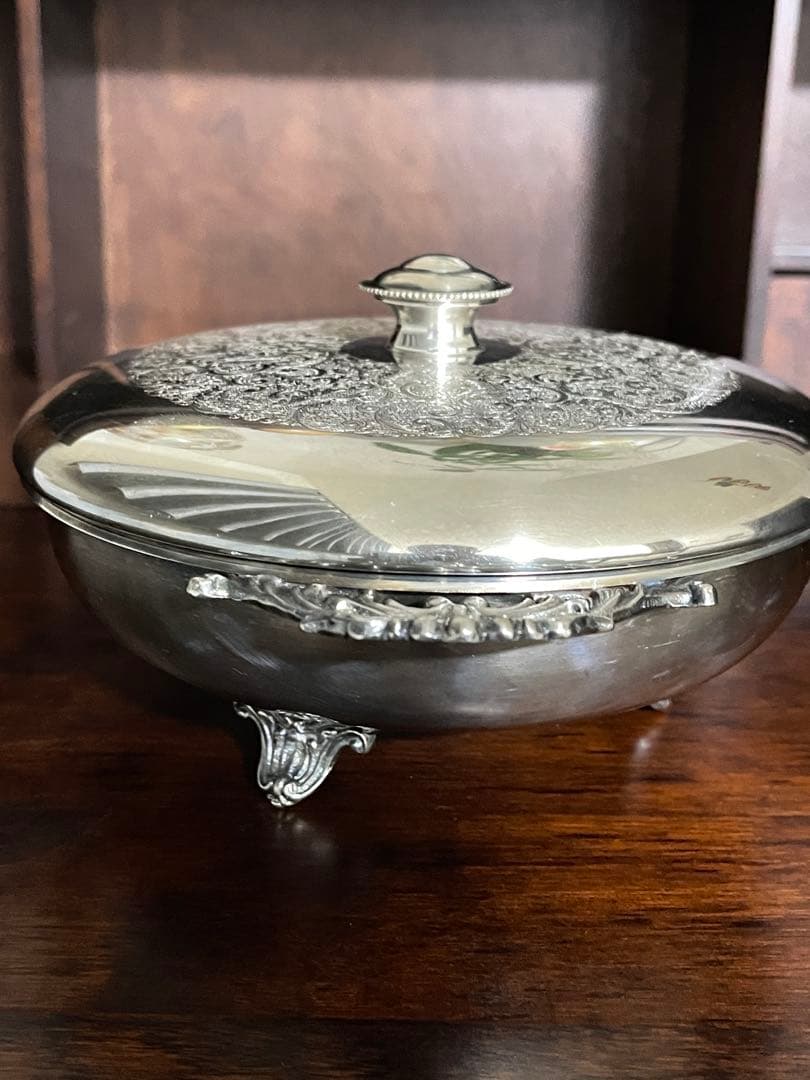 希少　アンティーク銀器　インテリア　昭和レトロ　置物