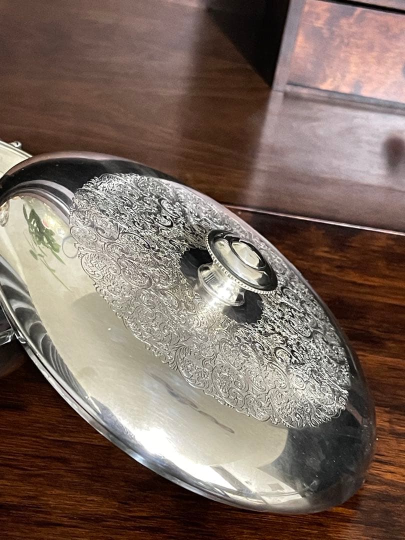 希少　アンティーク銀器　インテリア　昭和レトロ　置物